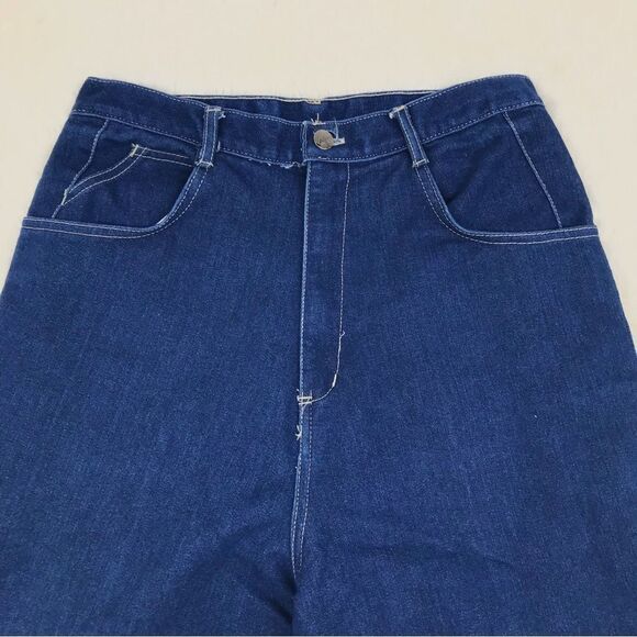 Vintage GITANO 80s High Rise Mom Jeans Tapered Leg Dark Wash Size 14 Tall Long - Picture 3 of 12